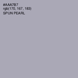 #AAA7B7 - Spun Pearl Color Image